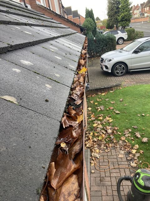 Gutter Before Cleaning